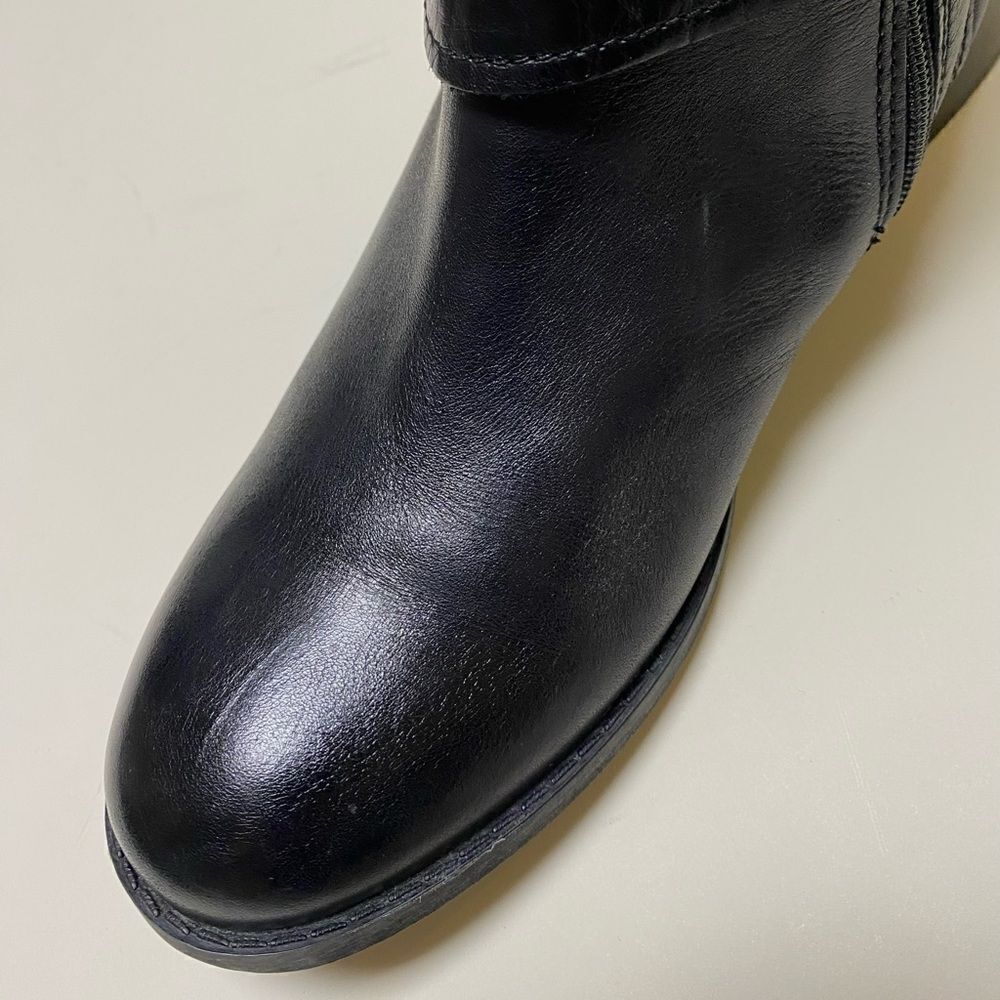 Clarks Women’s Pita Arizona Black Leather Full Zip Knee High Riding Boots Sz 6.5 - Picture 9 of 16